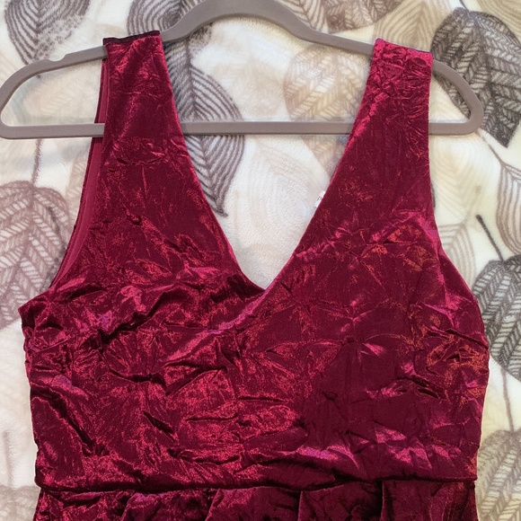 Red Velvet Cocktail Dress - Picture 1 of 3